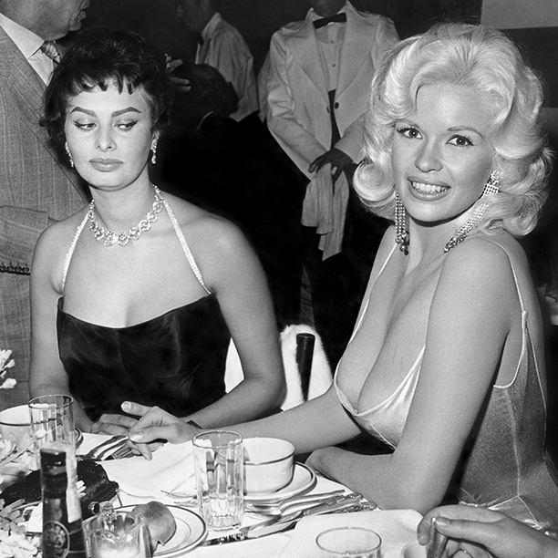 Sophia Loren eyeballs Jayne Mansfield.